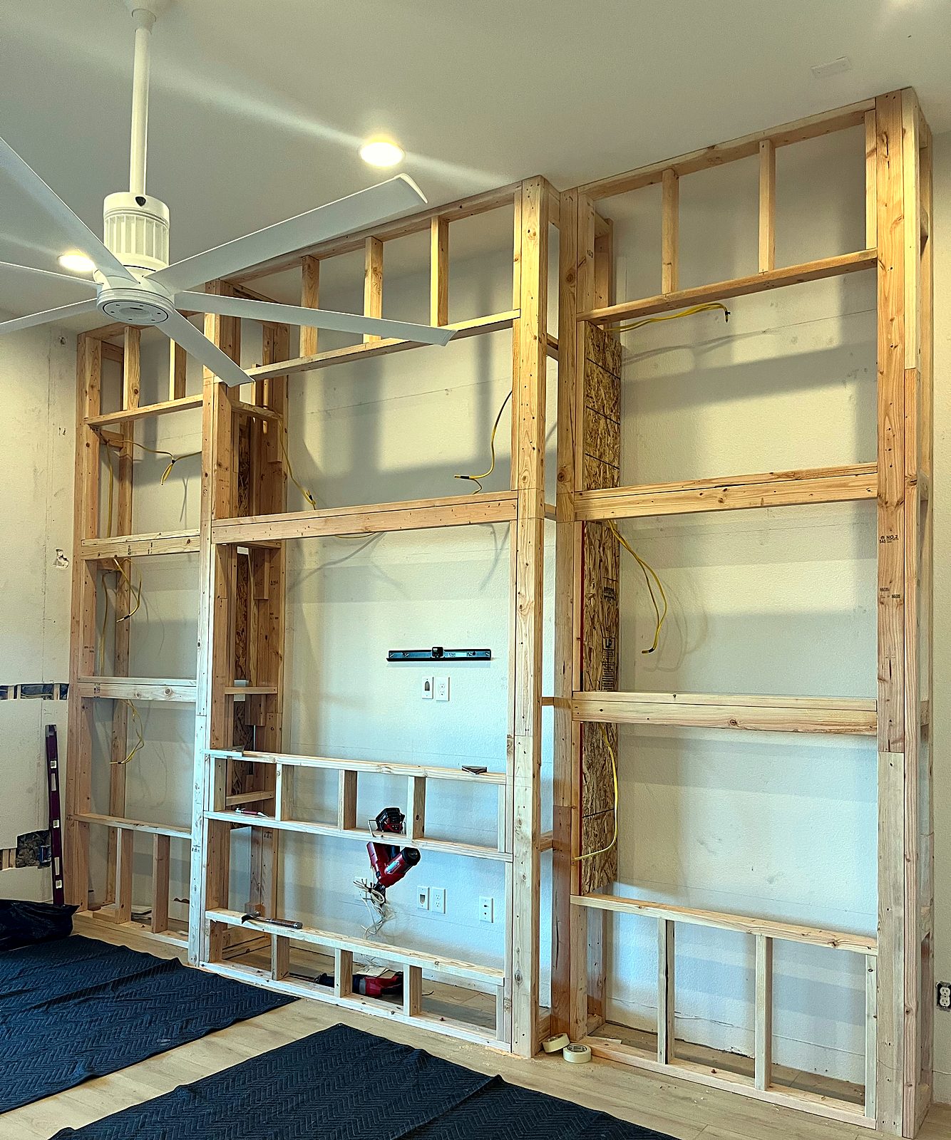 Framing for a built-in wall