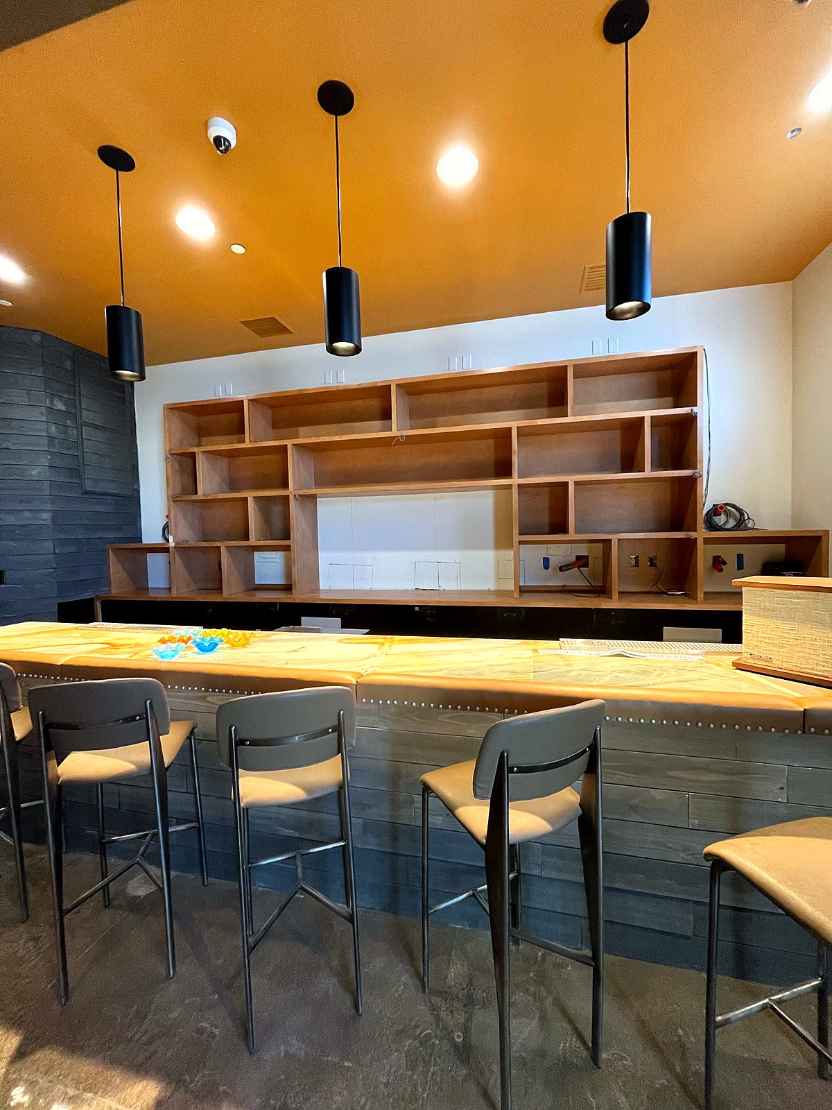Commercial bar back shelving (in progress)