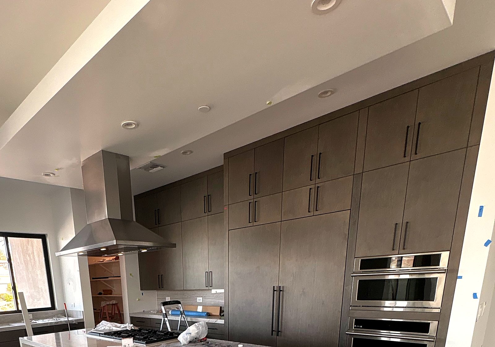 Dark gray modern kitchen
